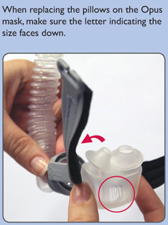 Opus 360 Nasal Pillows CPAP Mask with Headgear